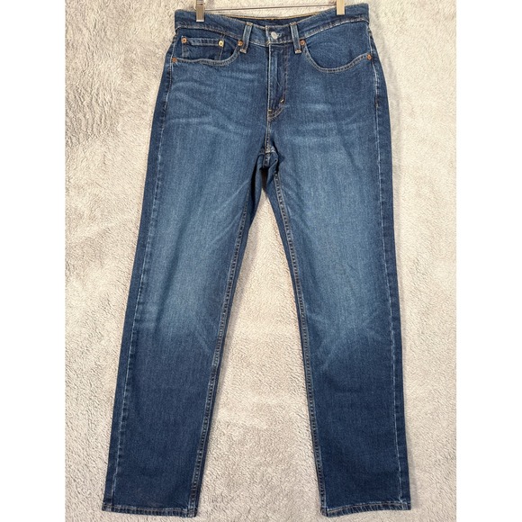 Levi's 514 Straight Fit Jeans Men W31 L32 fit32x32 Blue Denim Water Less Classic - Picture 1 of 7